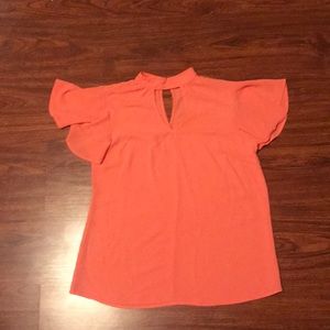 Peach blouse